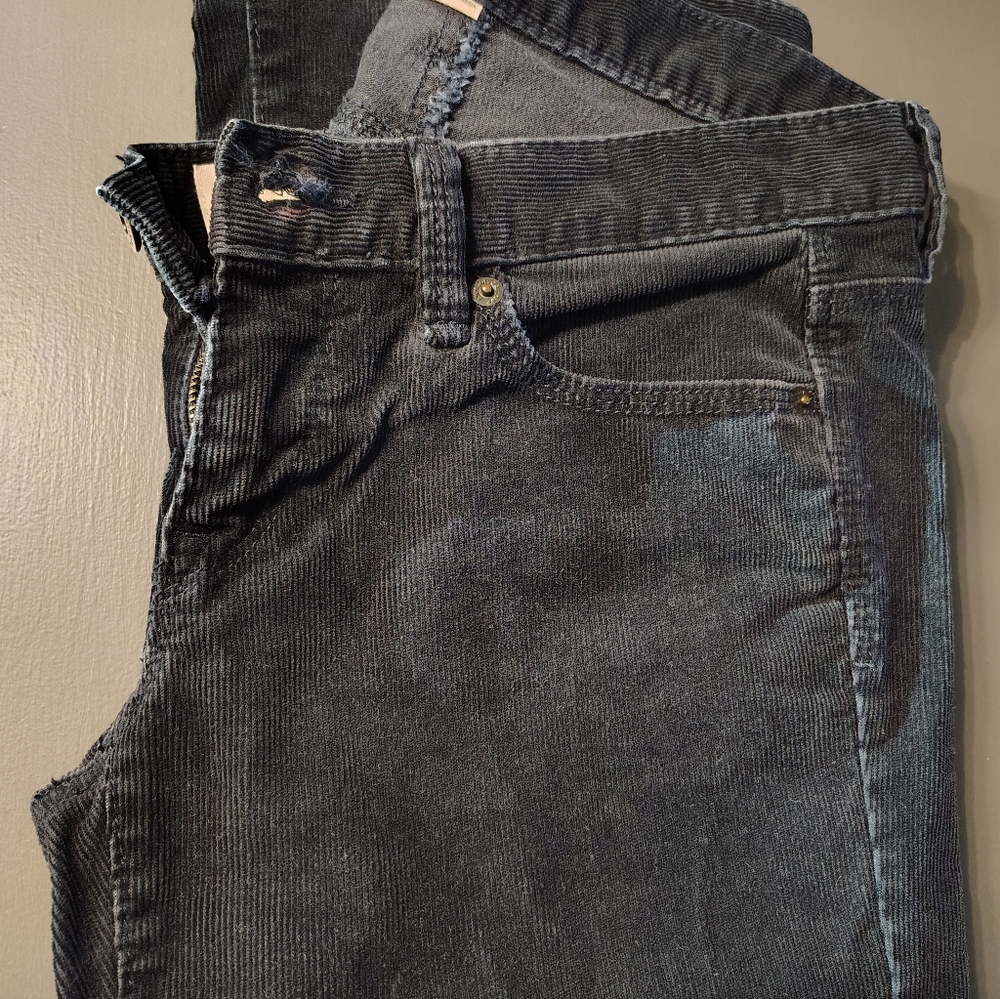 Ann Taylor LOFT Sz 2 Dark Navy Blue Denim Modern Slim Pants